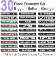 Labeling is essential when reorganizing a garage. Magnetic Labels Organizer Label For Tool Box Drawer Mechanic Tools Chest For Sale Online Ebay
