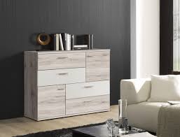 Modische kommode in hellgrauer betonoptik und weiß. Anrichte Highboard Flur Sideboard Wohnzimmer Kommode Mit 8 Schubladen Malwa M8 Esszimmer Diele Weiss Mehrzweckschrank Mobel Diele Flur