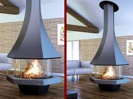 Cheminees Centrales L Atelier Du Feu Cheminees Et Poeles A Biarritz Bayonne Anglet Cheminee Centrale Deco Maison Maison