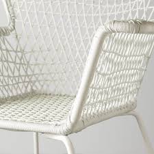 Applaro Hogsten Tisch 6 Armlehnstuhle Aussen Braun Las Weiss Ikea Osterreich In 2020 Ikea Iron Furniture Ikea Applaro