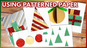 Which you can a little electric tea light too as well. Easy Diy Christmas Cards Using Patterned Paper It S Me Jd