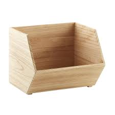 Large Wooden Stacking Bin Stacking Bins Wooden Bins Organizing Linens
