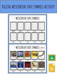 The united states mint is the government agency that makes u.s. Wisconsin State Symbols Worksheets Teaching Resources Tpt
