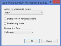 Ip Address And Domain Restrictions In Iis 8