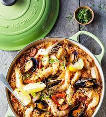 Seafood Paella Le Creuset Recipes Le Creuset Recipes Le Crueset Recipes Seafood Recipes