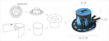More images for how to make a top hat out of paper » Mini Paper Top Hats Halloween Bugs Stylish At Any Party