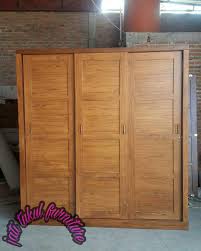 Lemari pakaian jati minimalis yang indah. Jual Lemari Pakaian Minimalis Modern Kayu Jati Jati Tukul Furniture