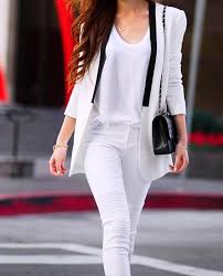 3x1's wm3 black crop fringe jeans are a timeless fit with a classic straight leg and button fly. 30 Fashionable All White Outfits For Any Season Stayglam