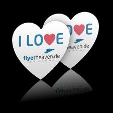 Aufstehen wenn der wecker klingelt. Aufkleber In Herzform Drucken Lassen Flyerheaven De