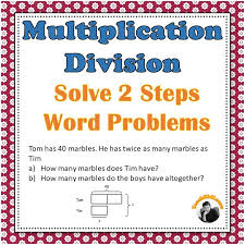 No Prep Math Worksheets Grade 3 4 Solve 2 Steps Multiplication Division Word Problems Using Word Problems Division Word Problems Education Quotes For Teachers