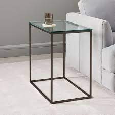Streamline Side Table Glass Glass Side Tables Glass Shelves Decor Glass Shelves Kitchen