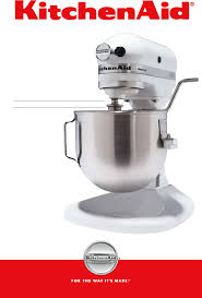 kitchenaid mixer ksm8990wh user manual