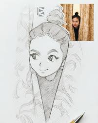 This Illustrator Sketches People As Anime Character And The Result Is Impressive Anime Manga Cartoon Drawings Of People Artist Sketches Drawing People