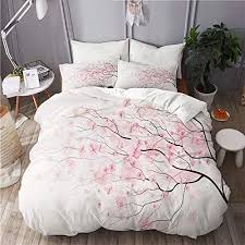 Find great deals on ebay for housse de couette 240 x 260. Pengtu Parure De Lit Adultehousse De Couettebranche Artistique De Sakura Avec Fleurs De Ceris Parure De Lit Housse De Couette 140x200 Housse De Couette 240x260