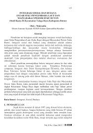 Kebudayaan akan mempengaruhi tingkat pengetahuan dan meliputi sistem ide atau. Http Download Garuda Ristekdikti Go Id Article Php Article 734715 Val 11526 Title Integrasi 20sosial 20dan 20budaya 20antar 20suku 20pengembara 20laut 20dan 20masyarakat 20pesisir 20suku 20buton 20studi 20kasus 20di 20kecamatan 20talaga 20raya 20kabupaten 20buton