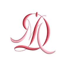 Chris says that the font is inspired by tattoo lettering and vintage. M And D 2 Two Letter Monogram Combination Machine Embroidery Etsy Monogram Letters Embroidery Machine Monogram Monogram Tattoo