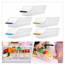 Rameng 1pc Plastique Boite Corbeilles De Rangement Pour Conteneur Refrigerateur Organiseur Transparent Rangement Cuisine Etageres De Stockage Rangement