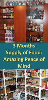 With all of these foods on hand, you'll be eating well no matter what happens. 3 Months Supply Of Food Amazing Peace Of Mind The Provident Prepper Emergency Preparedness Food Emergency Preparedness Food Storage Emergency Food Storage