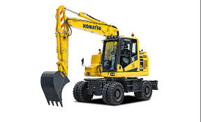 #komatsu is a leading manufacturer & distributor of #construction, #mining and #utility equipment. Komatsu Introduces New Wheeled Excavator Industrial Vehicle Technology International