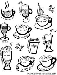 Coffee Tea Wine Coloring Page Coloring Pages Dover Coloring Pages Coffee Colour