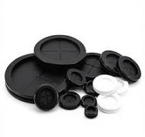 Custom Waterproof Universal Flat Hole Cable Wiring Neoprene Fkm Epdm Nbr  Silicone Rubber Guard Coil Parts Plug Seal Grommet