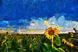 Louis van tilborgh and ella hendriks, the tokyo sunflowers: Vincent Van Gogh S Sunflower Field Digital Art By Artem Kartavkin