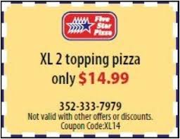 40 Five Star Pizza Coupons Discounts Special Deals Offers