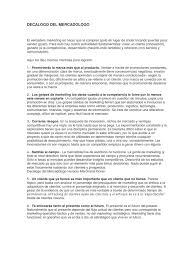 El mercadologo es estratega, es analista, es publicista, es investigador, es administrador, es líder, pero sobre todo es creativo. Decalogo Del Mercadologo Marca Marketing