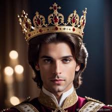 a prince with crown Prompts