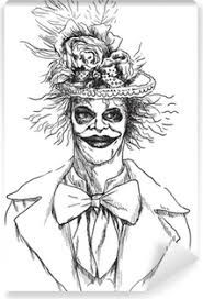 'killer clowns' have been spotted all over the uk in recent weeks following a worldwide craze in which pranksters dress as disturbing clowns in order to prey on people's fears. Poster Portret Van Een Ondode Zombie Enge Clown Met De Hand Tekenen Pixers We Leven Om Te Veranderen