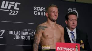 View complete tapology profile, bio, rankings, photos, news and record. Ufc 227 Weigh Ins T J Dillashaw Cody Garbrandt Make Weight Mma Fighting Youtube