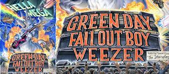 green day with fall out boy and weezer wrigley field