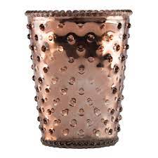 Buy Simpatico Hobnail Glass Candle Rose Gold Fir Grapefruit Amara
