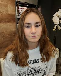 Thanks to this cutie Brooke for trusting me when I said "layers." Her super  fine silky hair needed some texture and body. This new layered cut and face  framing did just the