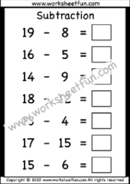 Explain to your teacher how you add a ten to a number, or subtract a ten. Subtraction 2 Digit Free Printable Worksheets Worksheetfun