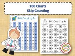 100 Charts With Skip Counting Space