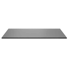1/4 thick glass is a good thickness for heavier duty glass table top covers, standard duty tables with outside frames or smaller tables with lighter duty uses. Buy Glass Rectangle Glass Table Top Dining Kitchen Office