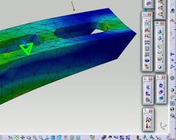 Image of finite element analysis in CATIA