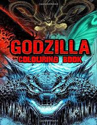 Nuclear godzilla vs king ghidorah playlist: Godzilla Colouring Book Perfect Gift For Kids And Adults That Love Godzilla Movie And Comic With Over 50 Coloring Pages In High Quality Images In Black And White Great For Encouraging Creativity Luther
