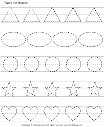 tracing basic shapes turtle diary worksheet