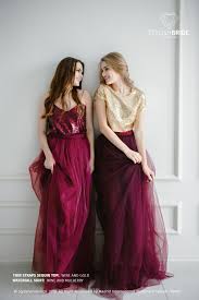 Gold And Wine Sequin Bridesmaids Tulle Dress For Bridesmaids Etsy Ball Dresses Bling Wedding Dress Sequin Bridesmaid