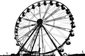 Ferris Wheel Amusement Park Silhouette Vector Svg Silhouette Vector Car Wheels Ferris Wheel