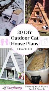 30 Best Diy Outdoor Cat House Plans Outdoor Cat House Cat House Plans Cat Houses Indoor