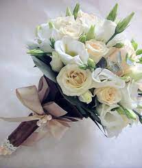 White Freesia Rustic Bridal Bouquet Country Wedding Etsy Flower Bouquet Wedding Wedding Flower Bouquets Vintage Rustic Bridal Bouquets