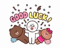 Free download and share these cute good luck images, goodluck pictures with quotes, goodluck wallpapers, all the best text messages with your friends, family and beloved people. Good Luck Gif Goodluck Discover Share Gifs Good Luck Gif Line Sticker Character Line Sticker