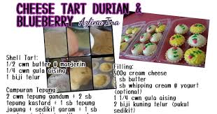 Tat keju penuh cream lembut padu sangat mudah. Resepi Blueberry Cheese Tart Azlina Ina