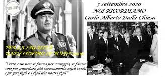 06/5032541 fax 06/5043058 rmic82900g@istruzione.it rmic82900g@pec.istruzione.it c.fisc.97198350585 accessibilità urp 38 Anniversario Dell Omicidio Del Generale Carlo Alberto Dalla Chiesa Sardegna Reporter