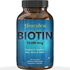 An individual can consume any of these vitamin e rich foods or supplements of vitamin e for hair growth. Amazon Com Biotin 10000mcg For Hair Skin And Nails Honeydew Biotin Hair Vitamins For Faster Hair Growth And Nail Care Vitamin B7 Biotin Hair Growth Vitamins For Women And Mens Hair