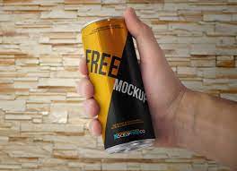 Download Free Energy Drink Tin Can Mockup Psd Good Mockups
