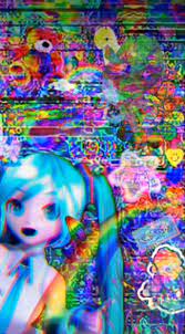 Mikuuuu U U Glitchcore Wallpaper Glitchcore Anime Wallpaper Weirdcore Wallpaper